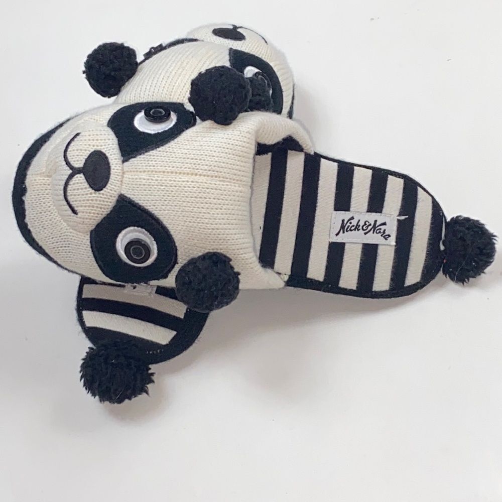 Nick & Nora Panda Slide-On Slippers Size S/M & 5/7 Women Shoes